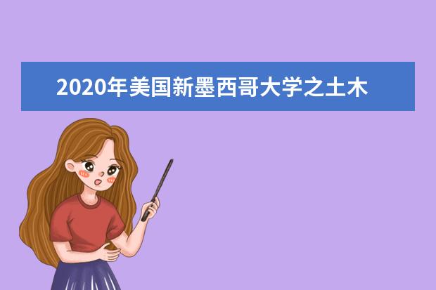 2020年美国新墨西哥大学之土木工程系