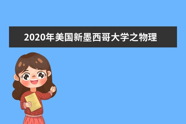 2020年美国新墨西哥大学之物理系