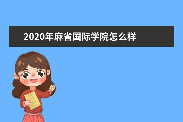 2020年麻省国际学院怎么样