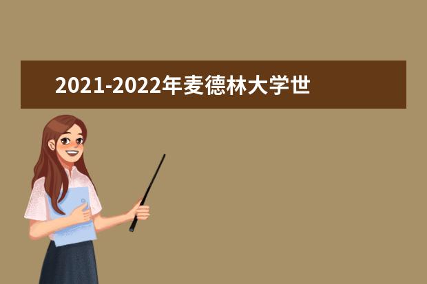 2021-2022年麦德林大学世界排名多少【QS最新第1201+名】