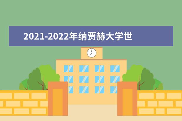 2021-2022年纳贾赫大学世界排名多少【QS最新第1001-1200名】