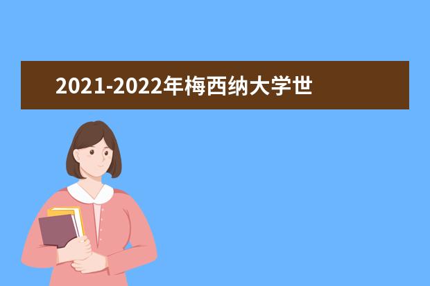 2021-2022年梅西纳大学世界排名多少【QS最新第801-1000名】