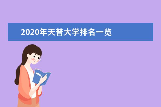 2020年天普大学排名一览