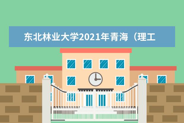 东北林业大学2021年青海（理工）高校专项录取分数线