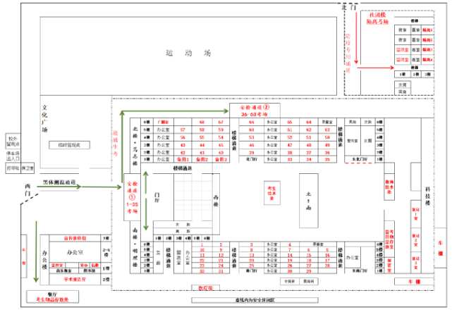 淄博市淄川区2022夏季高考考场分布图及考场地址