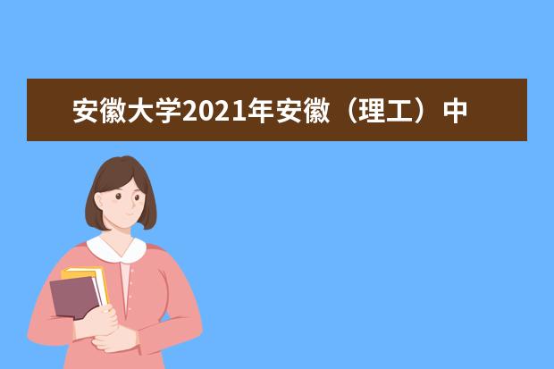 安徽大学2021年安徽（理工）中外合作办学分专业录取分数线